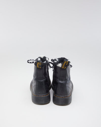 Women's Black Fleece Lined Dr Martens - 3