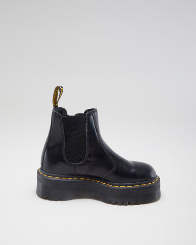 Women's Black Dr Martens Platform Chelsea Boots - 3