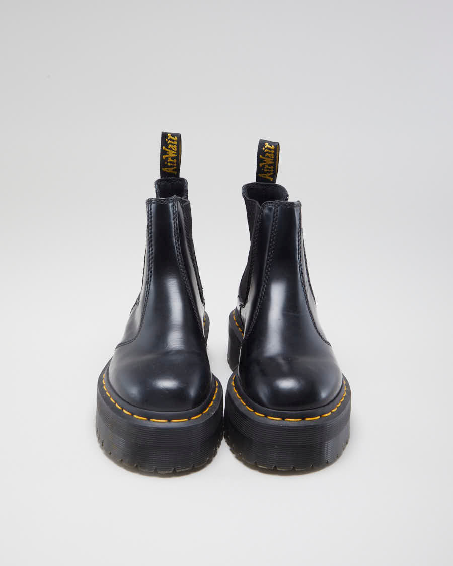 Women's Black Dr Martens Platform Chelsea Boots - 3