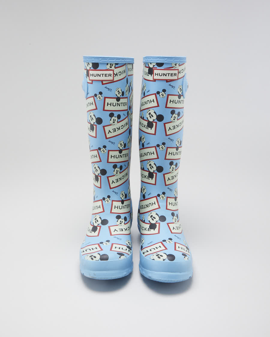 Women s Blue Disney x Hunter Tall Wellies 3 Rokit