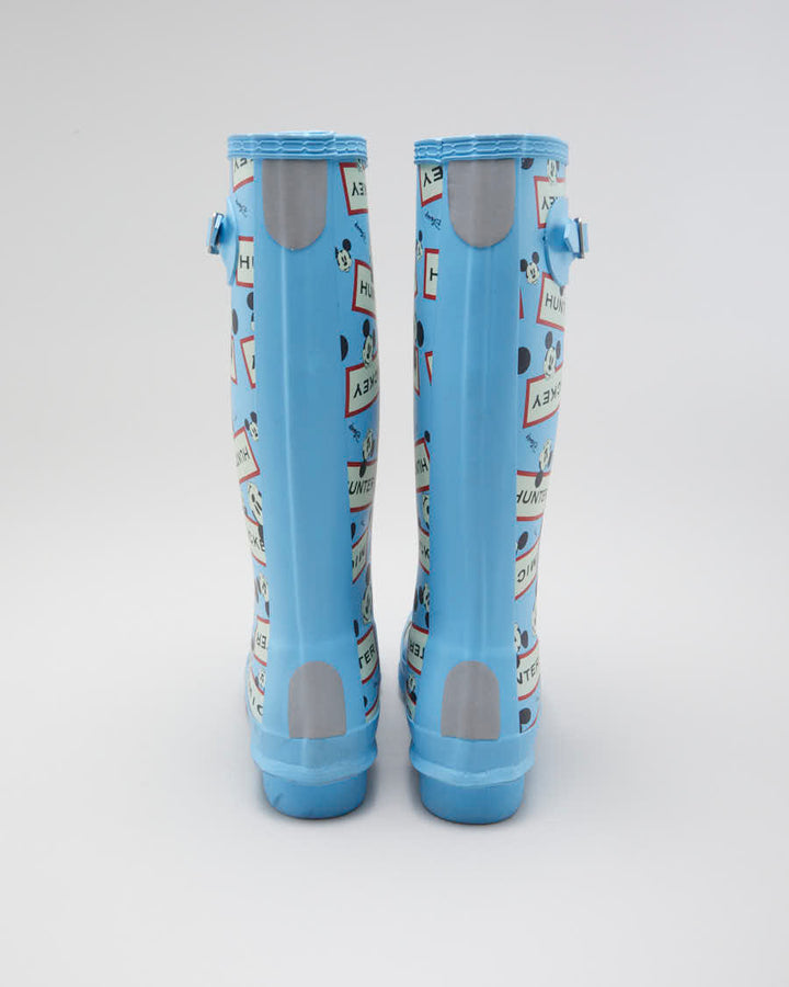 Botas altas de agua azules Disney x Hunter para mujer – Rokit