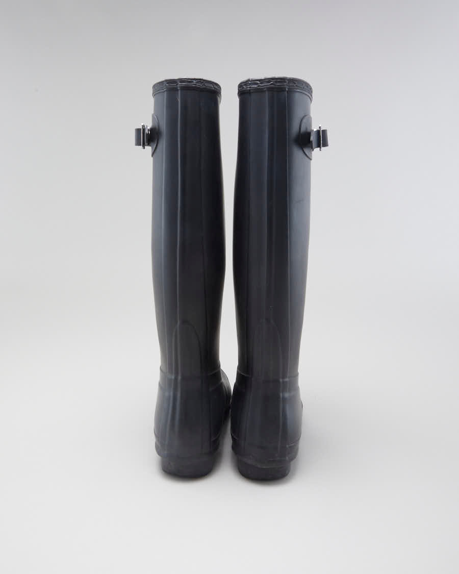Women's Black Hunter Tall wellington Boots - UK7