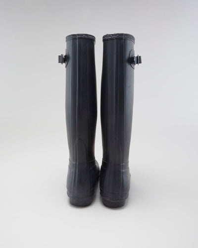 Women's Black Hunter Tall wellington Boots - UK7