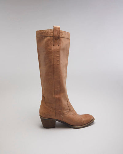 Guess Leather Cowboy Boots - UK6