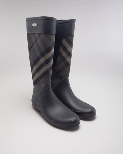 Burberry Grey Rain Boots - UK9