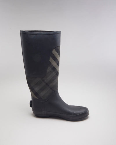 Burberry Grey Rain Boots - UK9