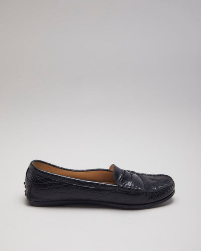 Tods Women's Leather Croc Loafers - UK 8
