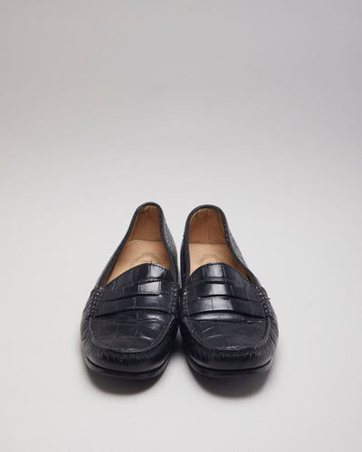 Tods Women's Leather Croc Loafers - UK 8