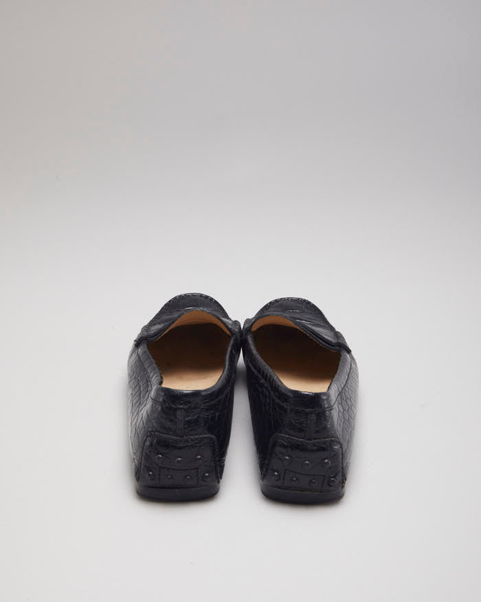 Tods Women's Leather Croc Loafers - UK 4