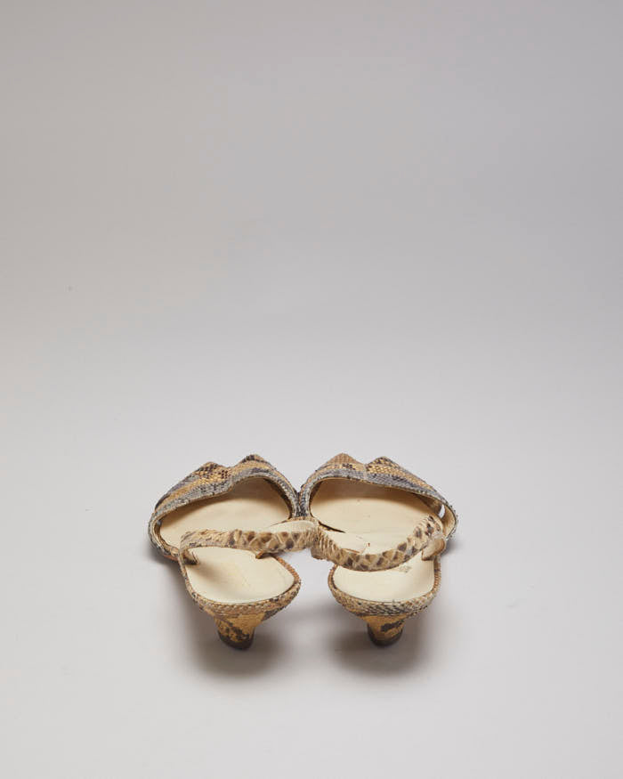 Prada Snake Kitten Heels - UK6