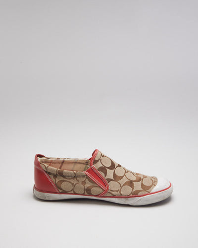 Coach Monogram Beale Slip-On Trainers - UK8