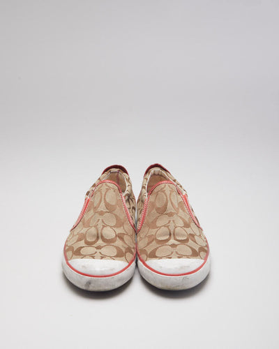 Coach Monogram Beale Slip-On Trainers - UK8