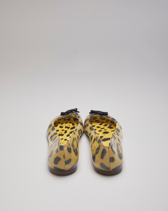 Dolce and Gabbana Leopard Print Ballet Pumps - UK8