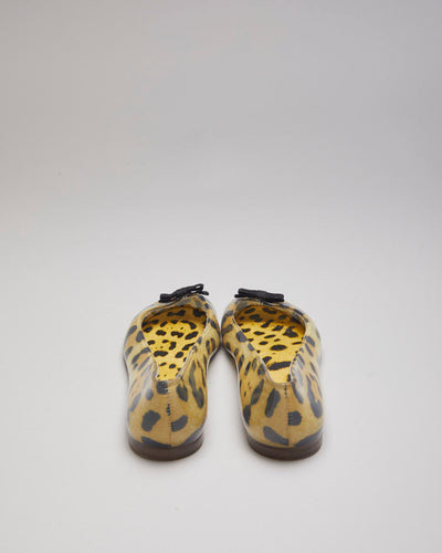 Dolce and Gabbana Leopard Print Ballet Pumps - UK8