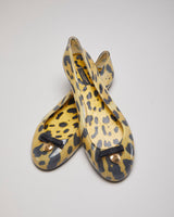 Dolce and Gabbana Leopard Print Ballet Pumps - UK8