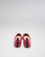 Karl Lagerfeld Paris Hot Pink Leather Ballet Pumps - UK10