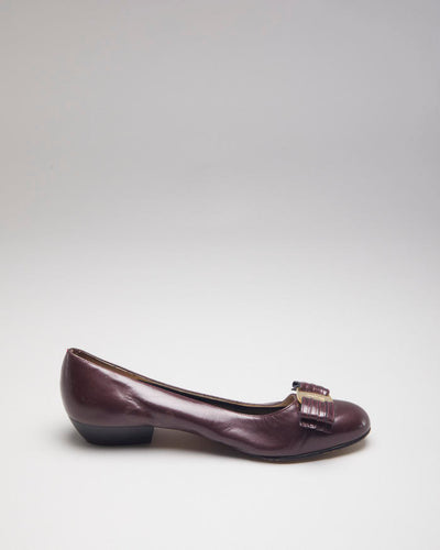 Salvatore Ferragamo Leather Ballet Pumps - UK4