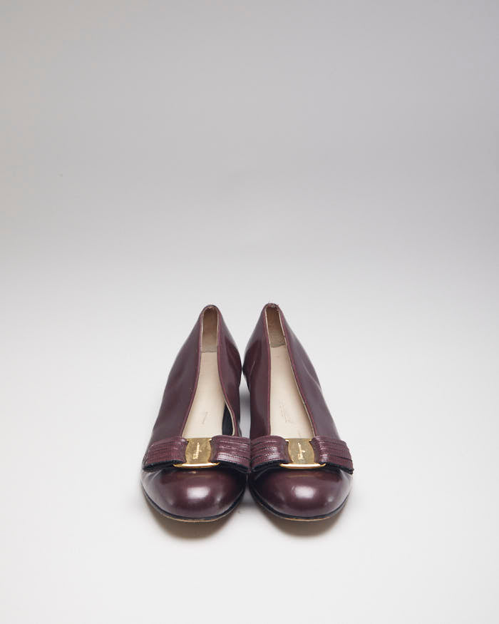 Salvatore Ferragamo Leather Ballet Pumps - UK4