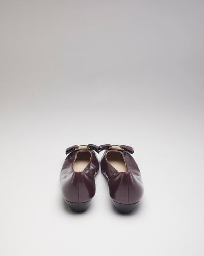 Salvatore Ferragamo Leather Ballet Pumps - UK4