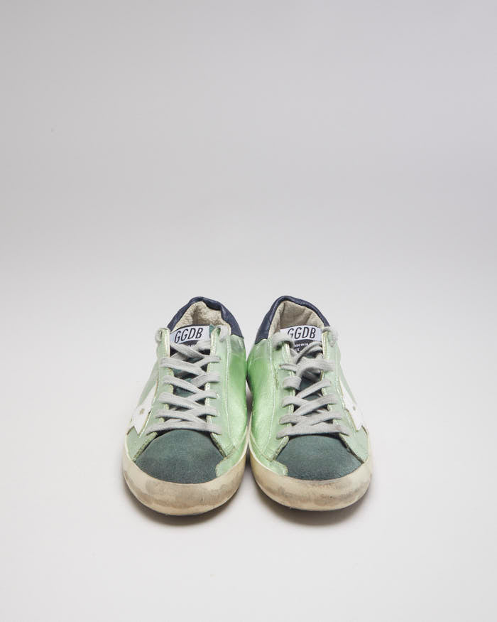Golden Goose Superstar Green Trainers - UK5
