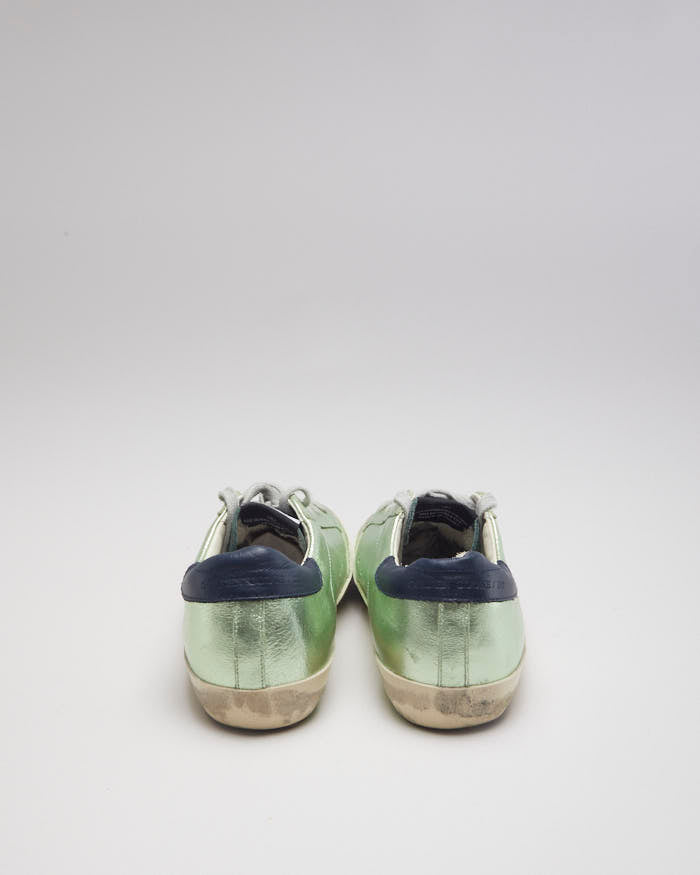 Golden Goose Superstar Green Trainers - UK5