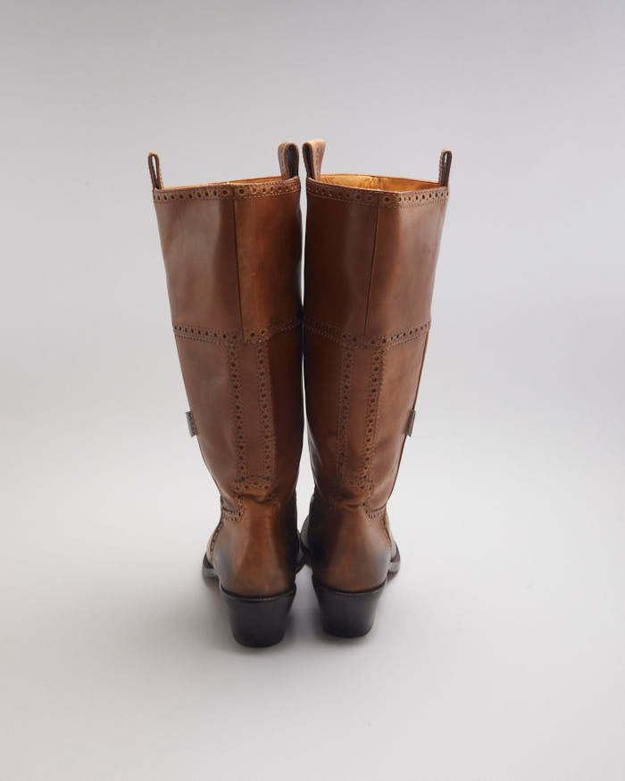 Gucci Leather Cowboy Boots - UK5