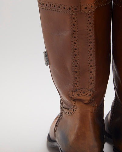 Gucci Leather Cowboy Boots - UK5