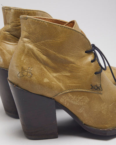 John Fluevog Green Lace Up Boots - UK6