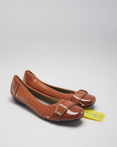 Deadstock Oliveria Lan Brown Ballet Pumps - UK6