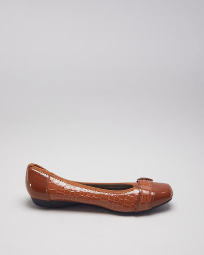 Deadstock Oliveria Lan Brown Ballet Pumps - UK6