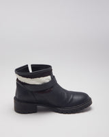 Fendi Cowhide Biker Boots - UK4