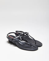 Prada Black Heeled Sandals - UK5 1/2