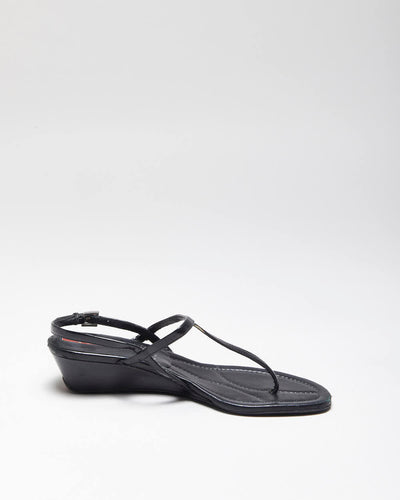 Prada Black Heeled Sandals - UK5 1/2