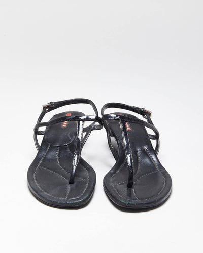 Prada Black Heeled Sandals - UK5 1/2