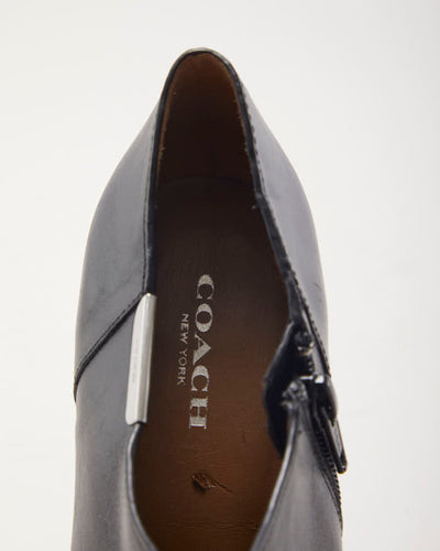 Coach Black Heel Boots - UK4