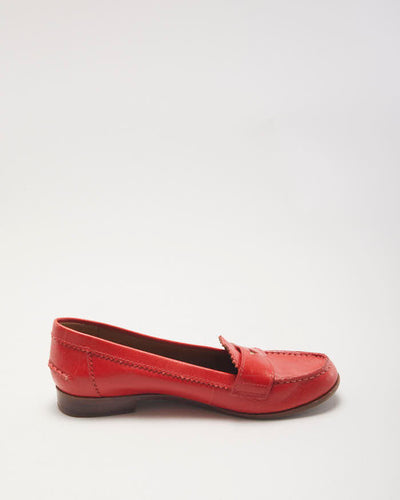 Tory Burch Red Loafers - UK5