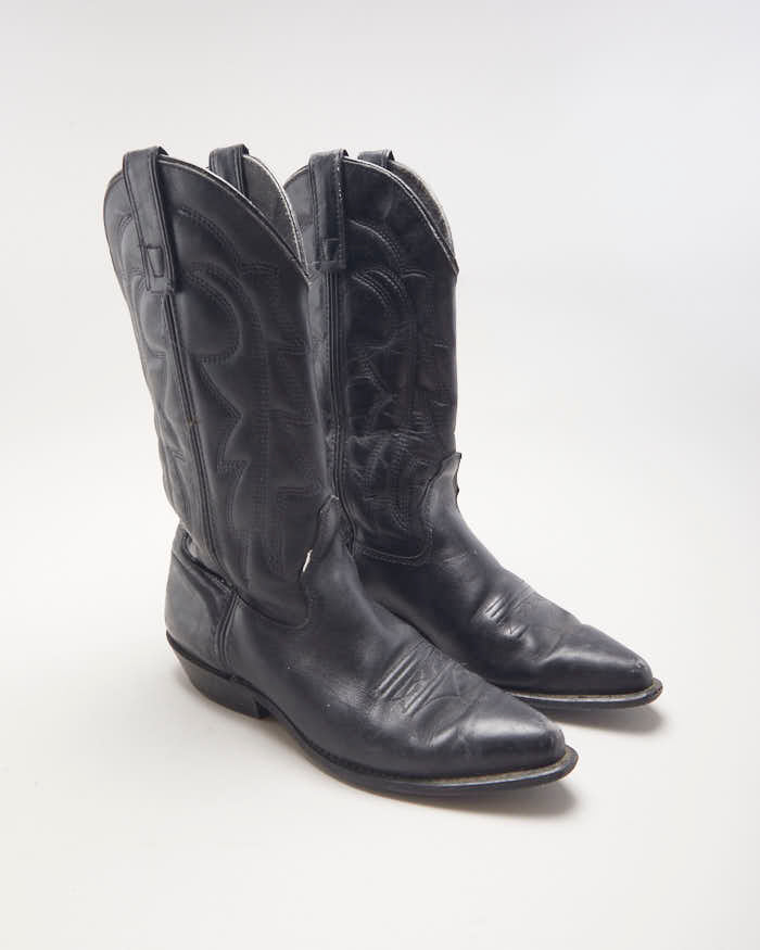 Vintage Capezio Black Cowboy Boots - UK4