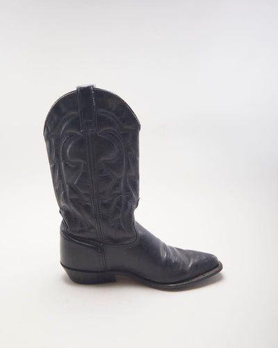 Vintage Capezio Black Cowboy Boots - UK4