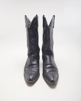 Vintage Capezio Black Cowboy Boots - UK4