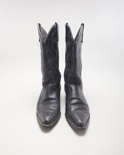 Vintage Capezio Black Cowboy Boots - UK4