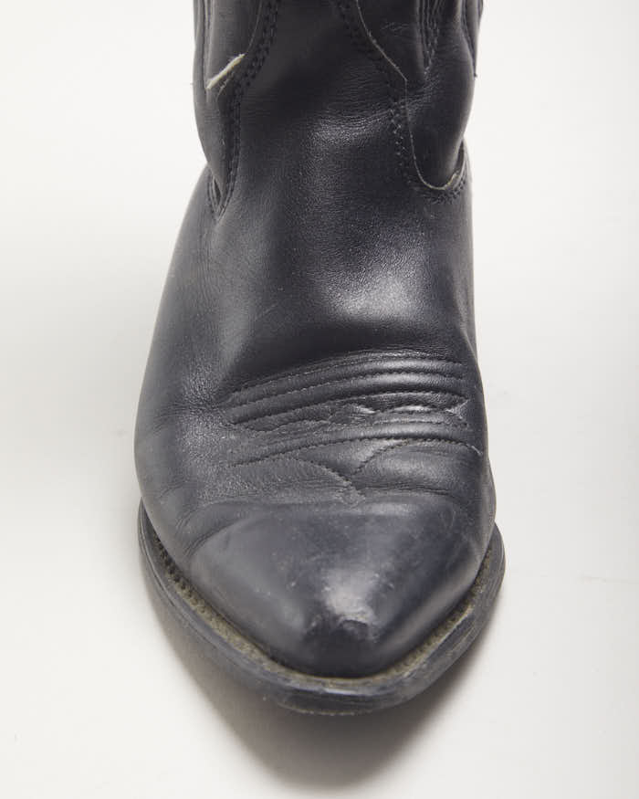 Vintage Capezio Black Cowboy Boots - UK4