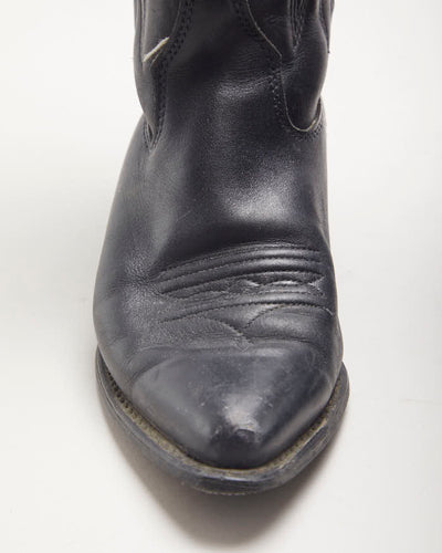 Vintage Capezio Black Cowboy Boots - UK4