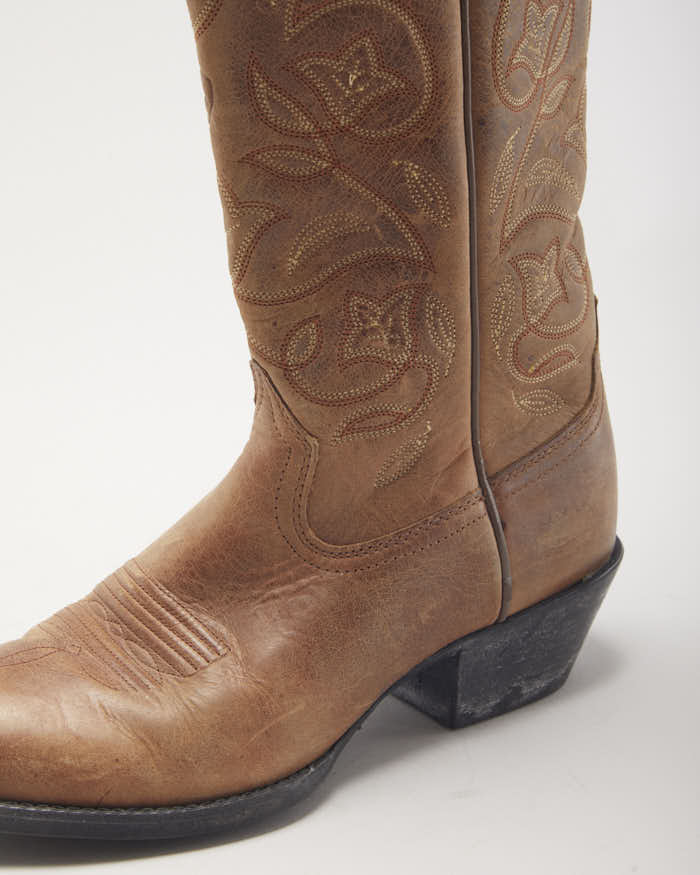 Ariat Brown Cowboy Boots UK4 โ Rokit