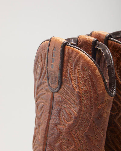 Vintage Aldo Brown Cowboy Boots - UK3