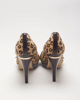 Michael Kors Leopard Buckle Heels - UK6.5