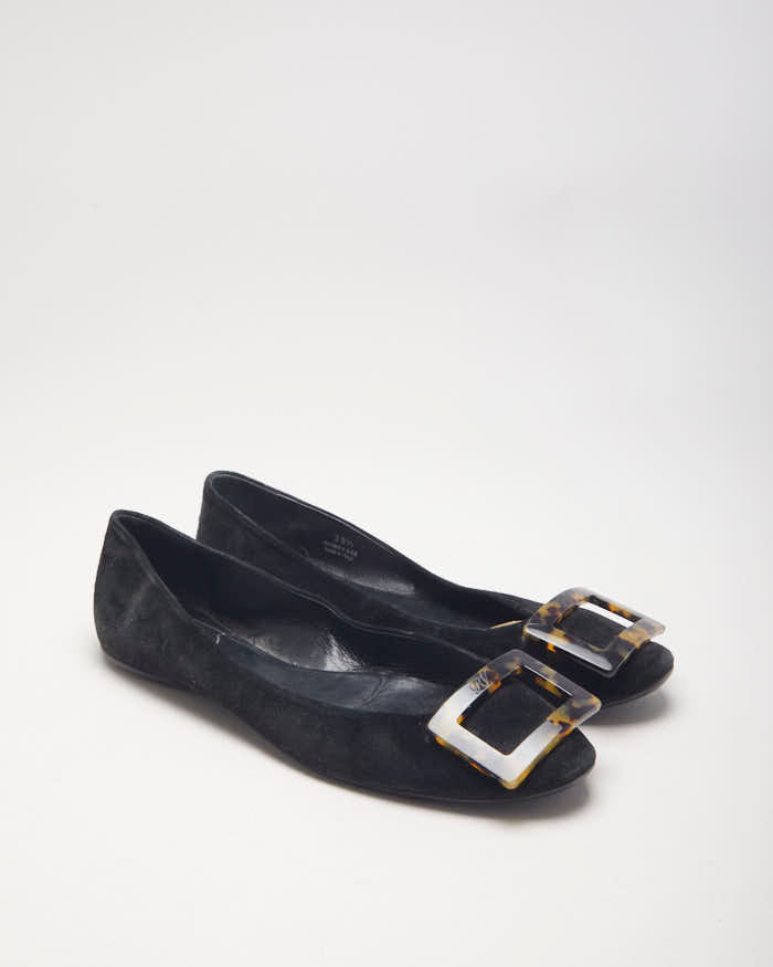 Roger Vivier Suede Ballet Flats - UK6.5