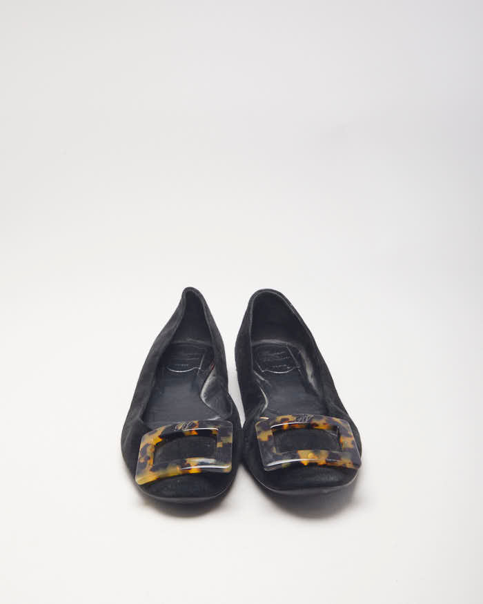Roger Vivier Suede Ballet Flats - UK6.5