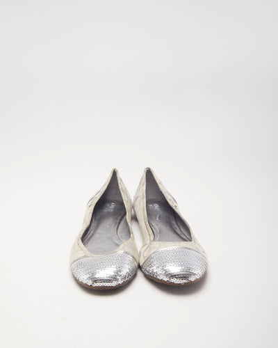 Coach Sequin Monogram Ballet Flats - UK6.5