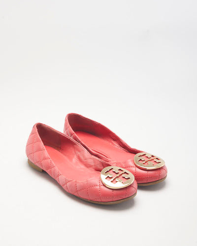 Tory Burch Quilted Ballet Pumps - UK3