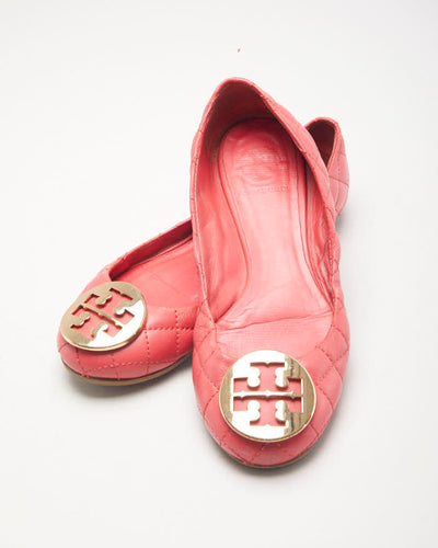 Tory Burch Quilted Ballet Pumps - UK3